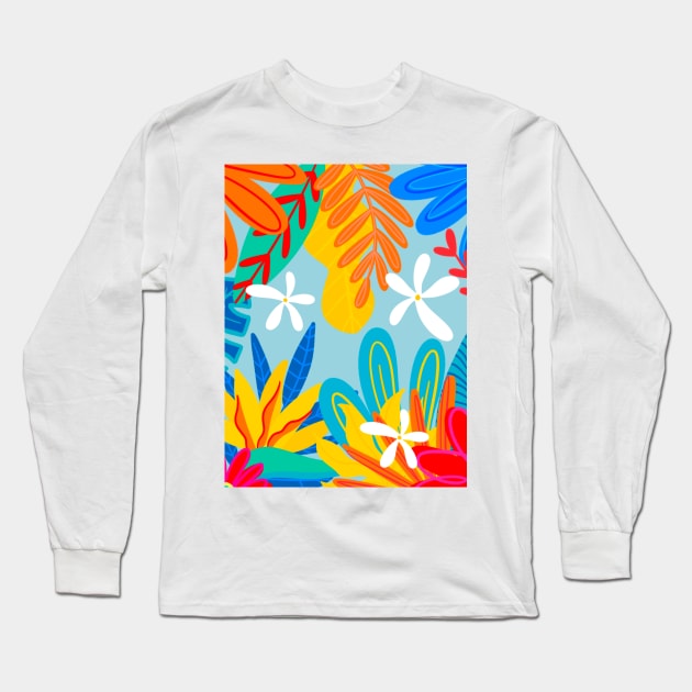 Caribbean Long Sleeve T-Shirt by AS.PAINTINGS